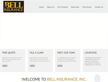 Tablet Screenshot of bellinsuranceinc.com